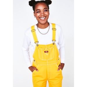 Dickies Pants - Dickies Girl Canary Relaxed Twill Overalls Dickies Pants - Dickies Girl Canary Relaxed Twill Overalls